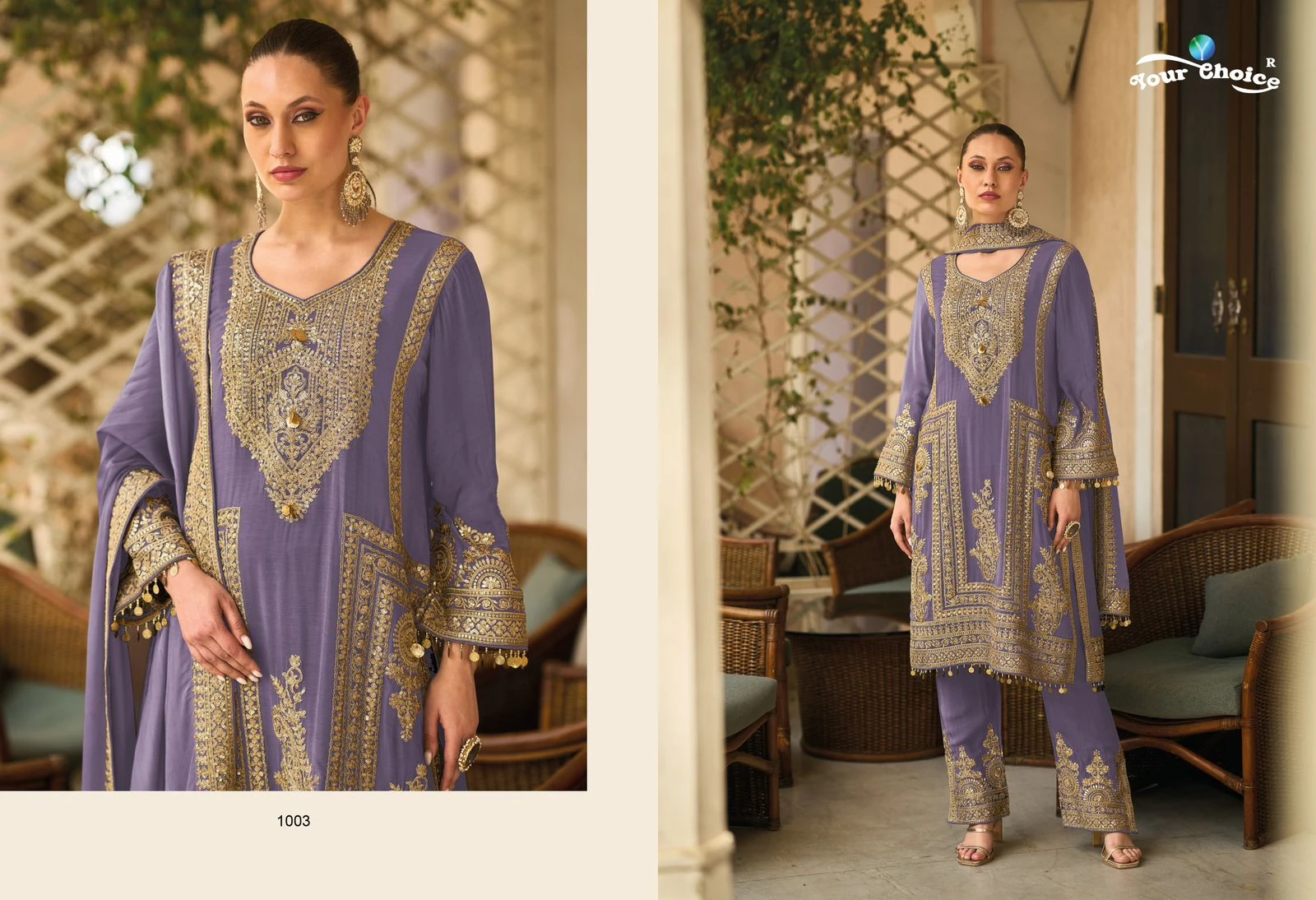 Your Choice Barbee Pure Chinon Wholesale Designer Readymade Salwar Suit Catalog — Wholesale Salwar Suits, MPA wholesale from Surat - Gallery Image 4